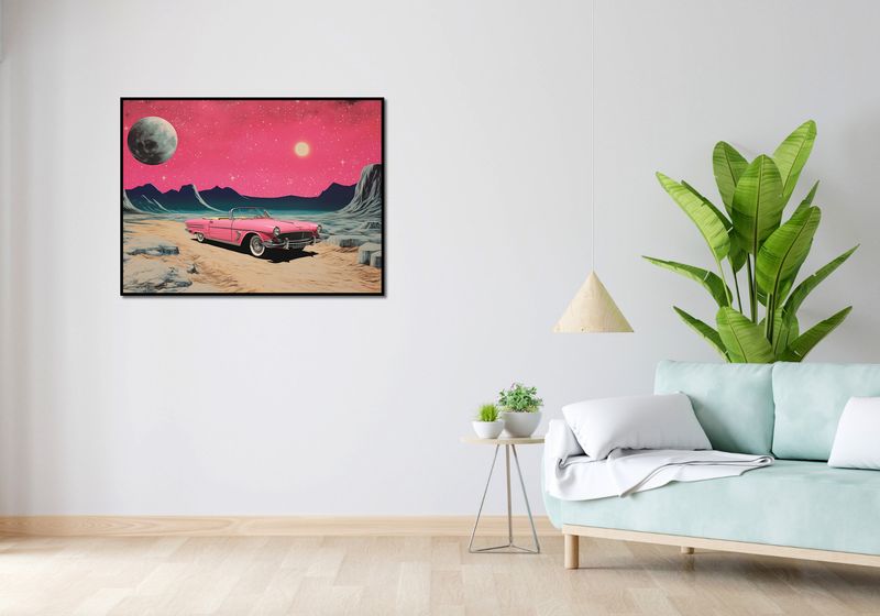 Plakat 100x75cm Kabriolet W Kosmosie zdjęcie 4