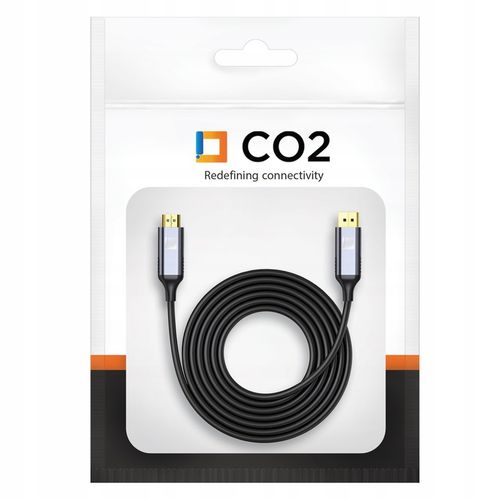 CO2 KABEL DISPLAYPORT HDMI 2.0 PRZEWÓD DP - HDMI FHD 240HZ 4K 60HZ HDR 1M na Arena.pl