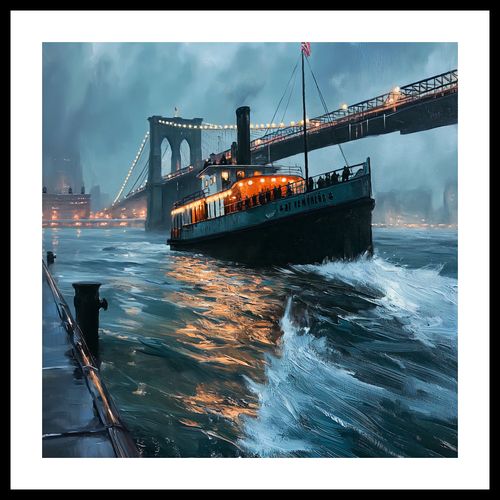 Plakat 40x40cm Stary Parowiec na Arena.pl