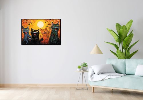 Plakat 91,5x60cm Kocie Koncertowanie na Arena.pl