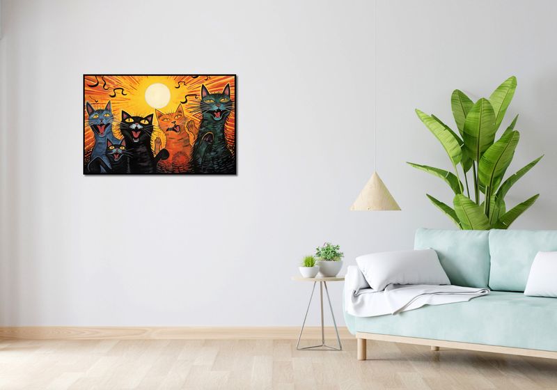 Plakat 91,5x60cm Kocie Koncertowanie zdjęcie 4