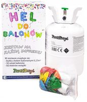 BUTLA Z HELEM BALONOWYM DO NAPEŁNIANIA BALONÓW na 30szt HEL URODZINY WESELE
