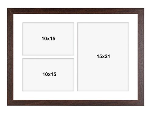Ramka na 3 zdjęcia Hekla 30x40x3 galeria brązowy 1szt. na Arena.pl