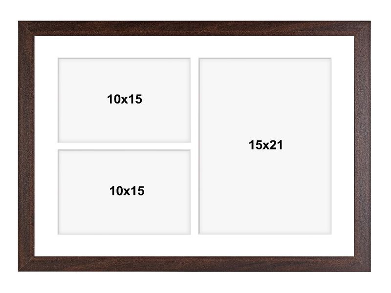 Ramka na 3 zdjęcia Hekla 30x40x3 galeria brązowy 1szt. zdjęcie 3