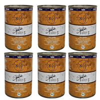 6 x Bio kurczak 75% mięsa z batatami i burakiem 410g | karma mokra dla psa