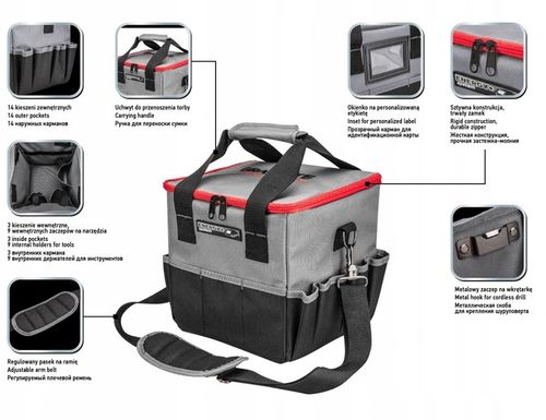 GRAPHITE Młotowiertarka + torba + akumulator + ład na Arena.pl