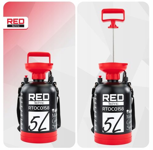 OPRYSKIWACZ CIŚNIENIOWY RĘCZNY 5L NA RAMIĘ OGRODOWY REGULOWANA DYSZA na Arena.pl