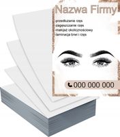 Ulotki A4 100szt reklamowe firmowe STYLIZACJA BRWI RZĘS duży wybór wzorów