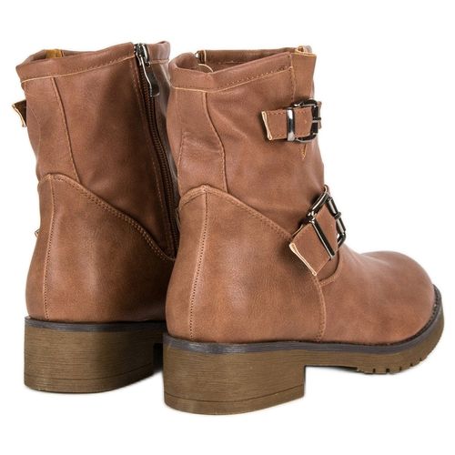 Brązowe botki bikery r.41 na Arena.pl