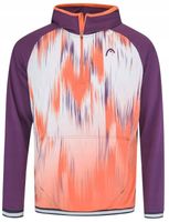 Męska bluza tenisowa Head Topspin Hoodie - flamingo/print vision M
