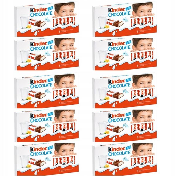 CZEKOLADA FERRERO KINDER CHOCOLATE 100G 10 Opakowań zdjęcie 1