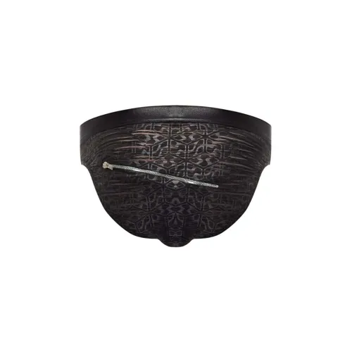 male power bikini zip s czarne z zamkiem i abstrakcyjnym wzorem na Arena.pl