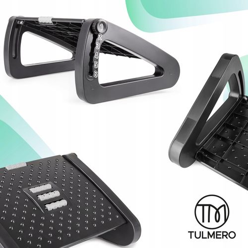 Podnóżek biurowy regulowany ergonomiczny, podstawka pod nogi z MASAŻEREM na Arena.pl