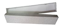 pudełka na biżuterię 21 x 4,5 x 2,5 cm srebrny z brokatem 12szt.