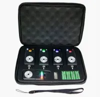 SYGNALIZATOR WODOODPORNY CZUJNIK ZMIERZCHU + CENTRALKA + WALIZKA+ SMYCZ 4+1