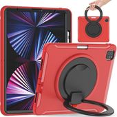 Etui do iPad Pro 12.9" Obrotowa Podstawka i Miejsce na Rysik Czerwone
