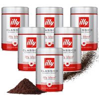 Kawa mielona illy Espresso Classico 100% Arabika - zestaw 6x250g