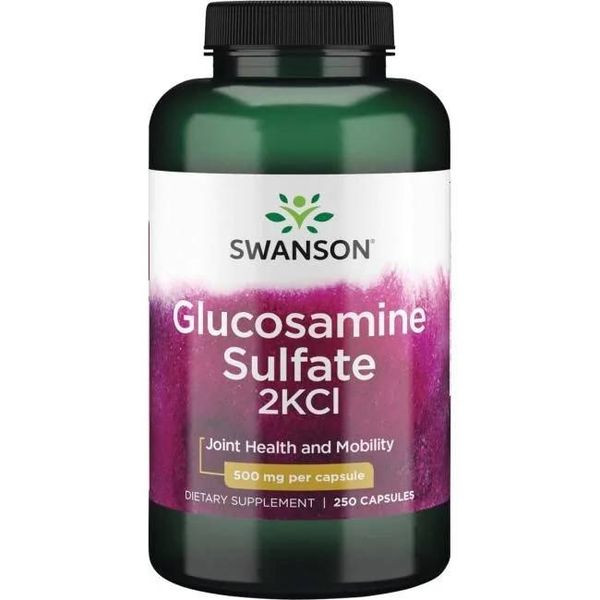 SWANSON Glukozamina 500 mg (250 kaps.) zdjęcie 1
