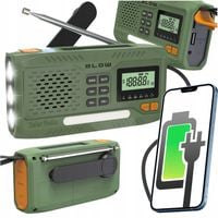 RADIO PRZENOŚNE KUCHENNE SOLARNE DYNAMO BUDOWLANE LATARKA POWERBANK