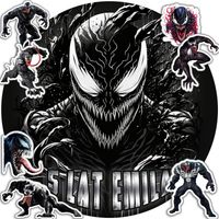 OPŁATEK NA TORT 30CM - VENOM SPIDER MAN + IMIĘ + GRATIS! 24CM 26CM