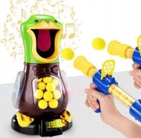 GRA ZRĘCZNOŚCIOWA GŁODNA KACZKA STRZELANIE DO CELU PISTOLET KULKI ZABAWKA