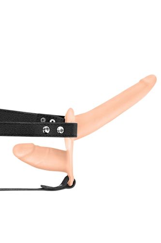Double Strap-On Vibrating Flesh Strap-On Dildo na Arena.pl