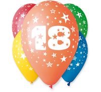 balony premium 18 urodziny 30cm 5szt