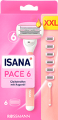 ISANA PACE 6 MASZYNKA DO GOLENIA 6-OSTRZOWA 1 RĄCZKA 6 WKŁADÓW DLA KOBIET
