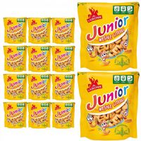 Lajkonik Junior Wesołe Literki Krakersy solone 120 g x 14 sztuk