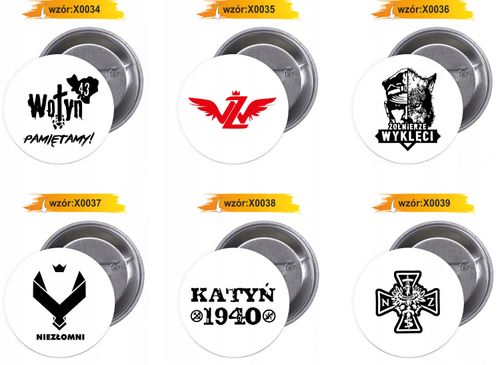 Przypinki buttony PAMIĘĆ ŻOŁNIERZE WYKLĘCI na Arena.pl