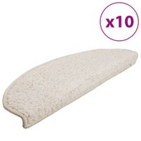 Maty na schody 10 szt. 65x21x4 cm Białe półokrągłe duże