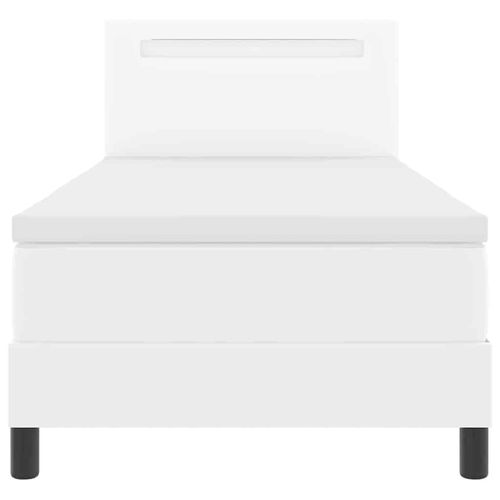 Łóżko Box Spring - Białe 100 x 200 cm z eko-skóry. na Arena.pl