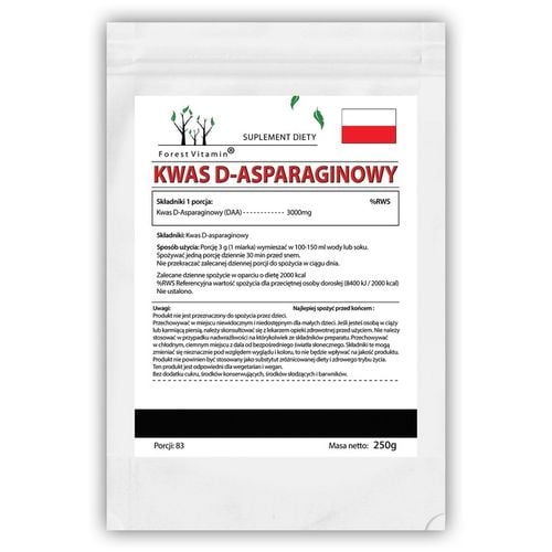 D.A.A 250g TRIBULUS TESTOSTERON D-asparaginowy DAA CZYSTY HMB LIBIDO na Arena.pl