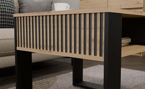 Ława Modern 2P MINI SLIM DĄB ARTISAN CZARNY na Arena.pl