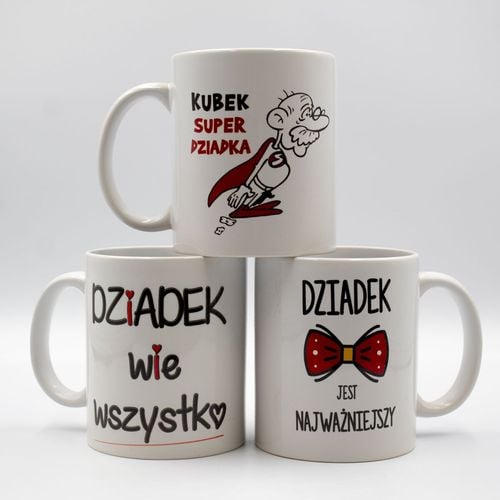 KUBEK Z NADRUKIEM ŚMIESZNY PREZENT DZIEŃ DZIADKA URODZINY IMIENINY DZIADEK na Arena.pl