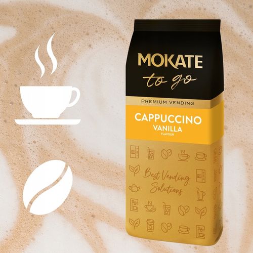 Napój Kawowy Kawa Cappuccino Waniliowe 1KG Puszysta Pianka Vending Mokate na Arena.pl