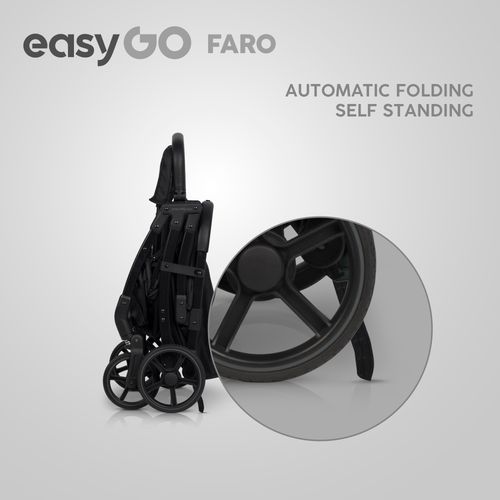 EASY GO Wózek dziecięcy FARO EBONY BLACK na Arena.pl
