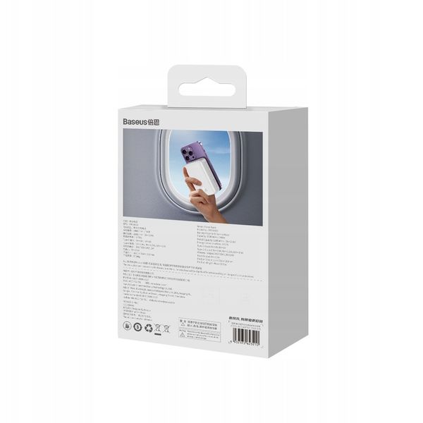 BASEUS POWER BANK 20000mah PD 20W USB-C TYP-C MAGSAFE ŁADOWANIE INDUKCYJNE zdjęcie 5