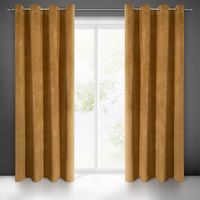 Zasłona gotowa na przelotkach VILLA 140x250 Eurofirany miodowy