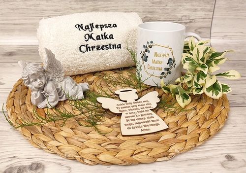 PODZIĘKOWANIE DLA RODZICÓW CHRZESTNYCH CHRZEST PREZENT KOMUNIA ŚWIĘTA IHS na Arena.pl