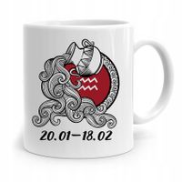 Znaki Zodiaku Zodiakara Kubek Horoskop Wodnik Z Nadrukiem Ze Zdjęciem