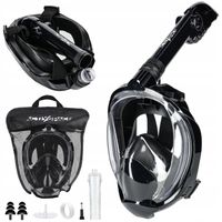 MASKA DO NURKOWANIA PŁYWANIA PANORAMICZNA SKŁADANA RURKA PEŁNOTWARZOWA