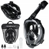 MASKA DO NURKOWANIA PŁYWANIA PANORAMICZNA SKŁADANA RURKA PEŁNOTWARZOWA