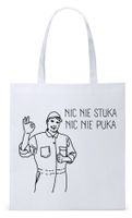 Dla Mechanika Prezent Torba Eco Biała Shopper Z Nadrukiem Ze Zdjęciem