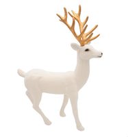 RENIFER OZDOBNY DEKORACJA JELONEK 46 cm DUŻY JELEŃ BIAŁY