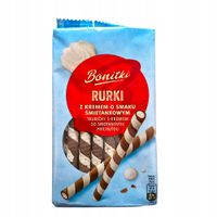 Ciastka Bonitki z kremem śmietankowym 280g Rurki
