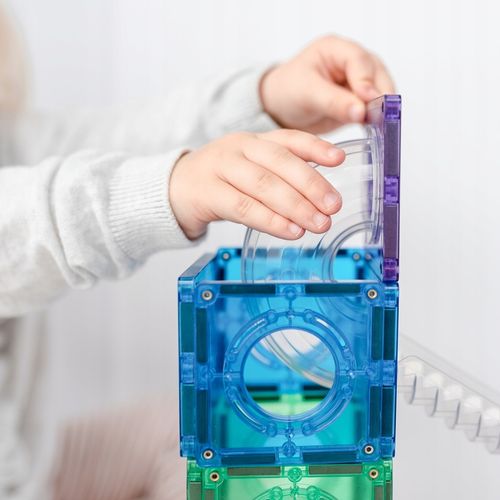 Connetix klocki magnetyczne Ball Run kulodrom 92 szt. + gratis na Arena.pl