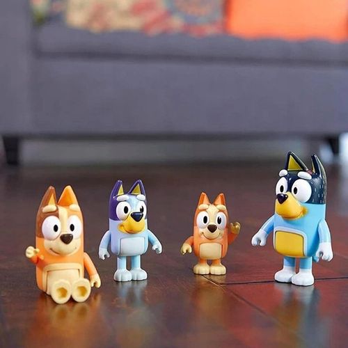 FIGURKI BLUEY Z RODZINĄ BLUE CAŁY ZESTAW 8 SZTUK BLUEY & FAMILY na Arena.pl