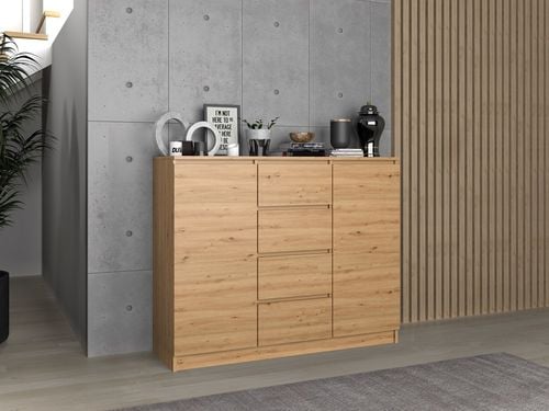 Komoda Malwa 2D4S 120 DĄB ARTISAN na Arena.pl