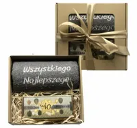 Prezent Na 18-70 Urodziny Kosz Upominek Ręcznik Czekolada Urodzinowa